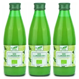 3 x Sok z Limonki Tłoczony NFC Bio 250 ml - Bio Planet