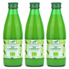 3 x Sok z Limonki Tłoczony NFC Bio 250 ml - Bio Planet