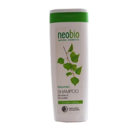 Szampon do Włosów z Kofeiną i Wyciągiem z Brzozy Eko 250 ml  - Neobio