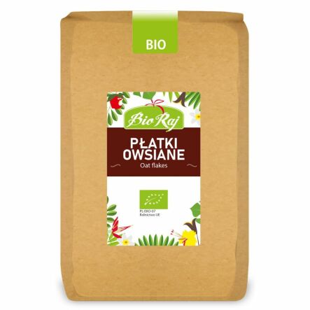 Płatki Owsiane Bio 1 kg - Bio Raj