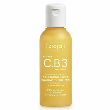 Tonik Kwasowy 1% [AHA plus PHA] Witamina C. B3 120 ml - Ziaja