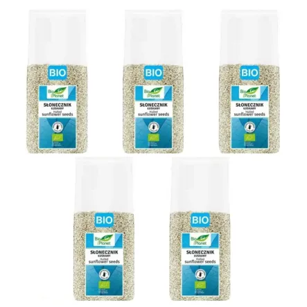 5 x Słonecznik Łuskany Bezglutenowy Bio 800 g - Bio Planet