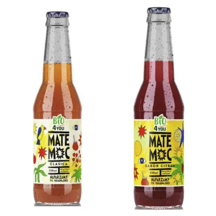 Zestaw Napój Yerba Mate Clasica Bio 330 ml Mate Moc + Napój Yerba Mate Sabor Citrus Bio 330 ml Mate Moc