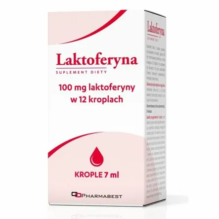 Laktoferyna Krople Doustne Odporność 100 mg 7 ml - Pharmabest