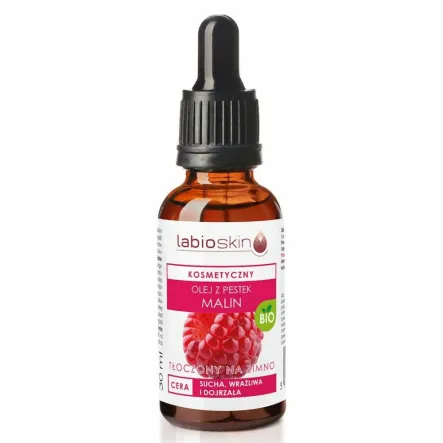 Olej Kosmetyczny z Pestek Malin Tłoczony Na Zimno Eco 30 ml - Labioskin