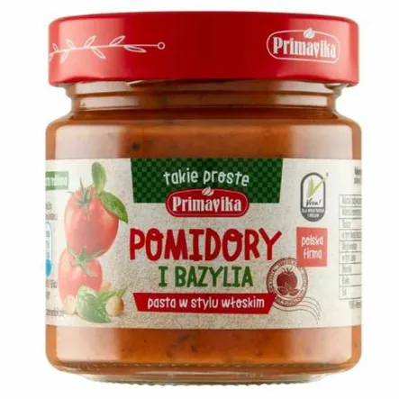 Pasta w Stylu Włoskim Pomidory i Bazylia 160 g - Primavika