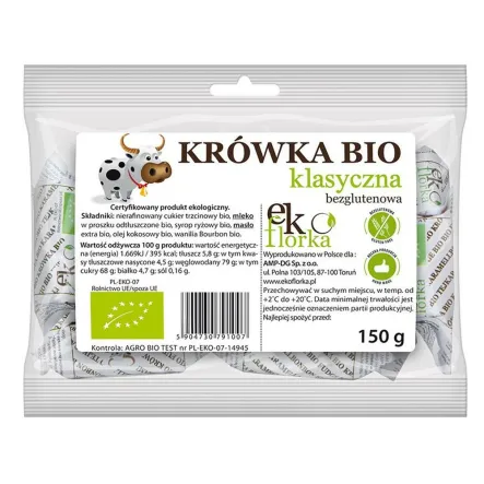 Krówki Klasyczne Bezglutenowe Bio 150 G Ekoflorka Uwaga Krótka Data Minimalnej Trwałości