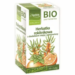 Herbatka Rokitnikowa z Dodatkiem Mięty I Pomarańczy Bio 36 g (20 x 1,8 g) - Apotheke