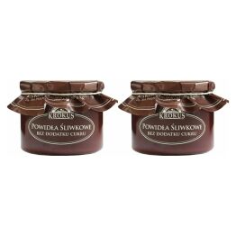 2 x Powidła Śliwkowe Bez Dodatku Cukru 310 g - Krokus