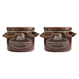 2 x Powidła Śliwkowe Bez Dodatku Cukru 310 g - Krokus