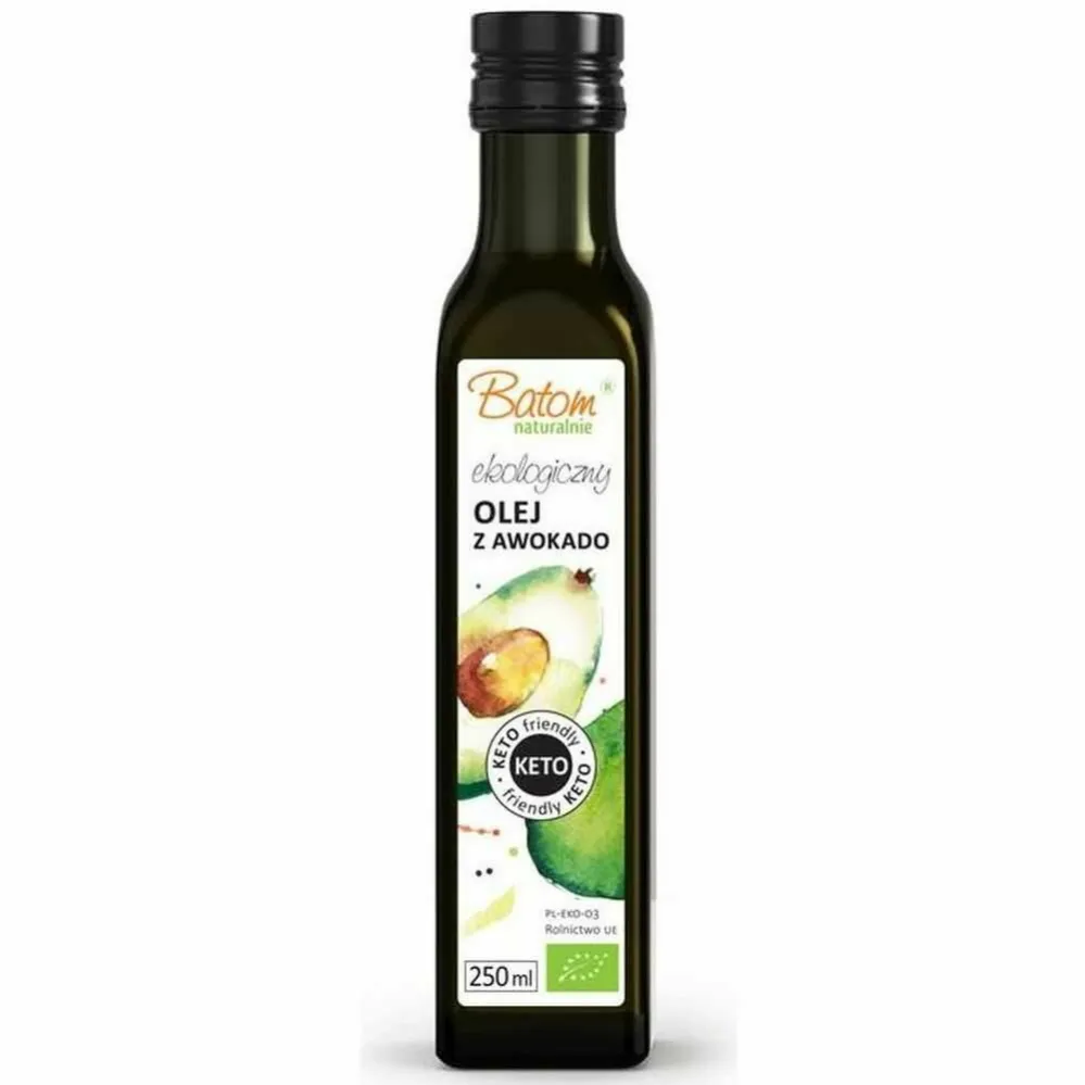 Keto Olej z Awokado Tłoczony na Zimno Bio 250 ml - Batom