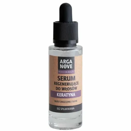 Serum Regenerujące do Włosów z Keratyną Bez Spłukiwania 30 ml - Arganove