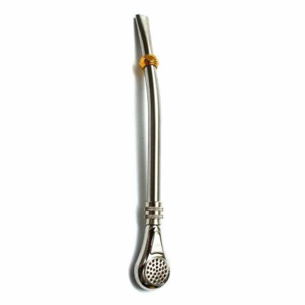 Bombilla Santiago Inox z Pierścieniem 16 cm MB003-160 - 