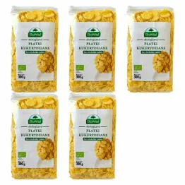 5 x Płatki Kukurydziane Bez Dodatku Cukru BIO 300 g - Eko-Wital