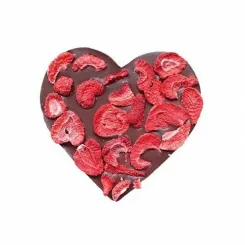 Serce - Czekolada Mleczna z Truskawką 80 g - Santini