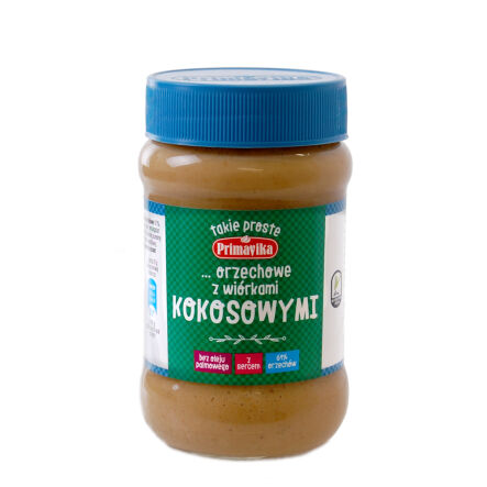 Pasta Orzechowa z Arachidów z Wiórkami Kokosowymi 350 g Primavika