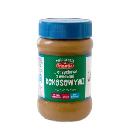 Pasta Orzechowa z Arachidów z Wiórkami Kokosowymi 350 g Primavika