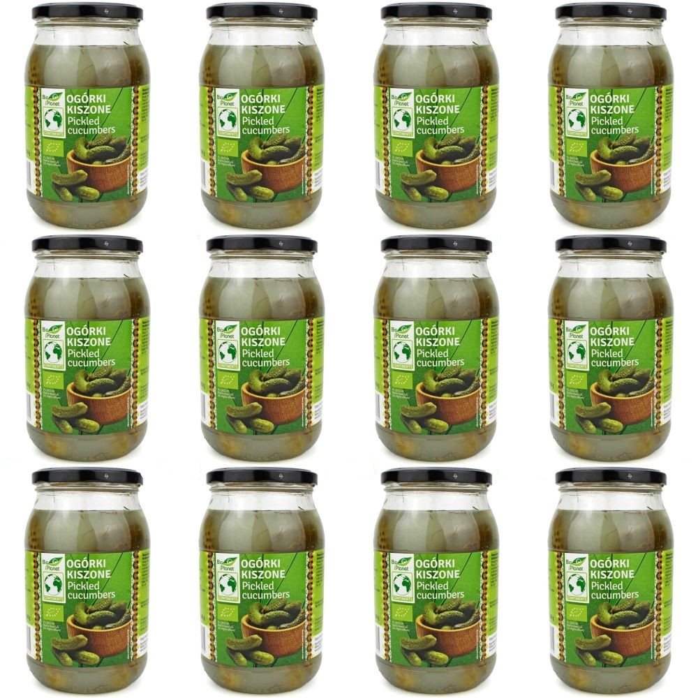 12 x Ogórki Kiszone Bio 820 g/460 g Bio Europa