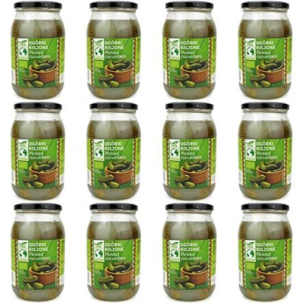 12 x Ogórki Kiszone Bio 820 g/460 g Bio Europa