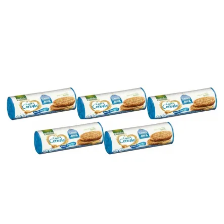 5 x Pełnoziarniste Ciastka Owsiane Bez Dodatku Cukru 280 g - Gullon