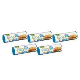 5 x Pełnoziarniste Ciastka Owsiane Bez Dodatku Cukru 280 g - Gullon