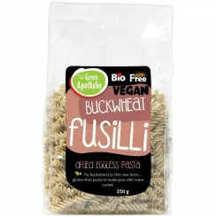 Makaron Gryczany Świderki Fusilli Bezjajeczny Bezglutenowy Bio 250 g - Apotheke