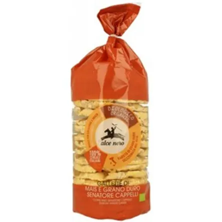 Wafle Kukurydz Z Pszenicą Durum Senatore Cappelli  Bio 100 g  Alce nero Przecena Krótka Data Minimalnej Trwałości