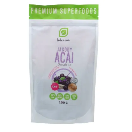 Ekstrakt Jagód Acai 4:1 100 g Jagody Acai Proszek Witaminy  Intenson