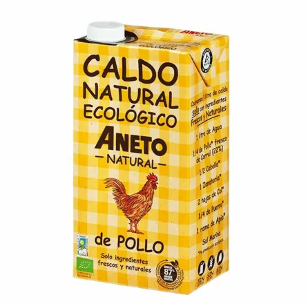 Bulion z Kurczaka w Płynie Bezglutenowy Bio 1 L - Aneto Natural