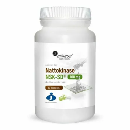 Nattokinase NSK-SD 100 mg 60 Kapsułek VEGE - Aliness