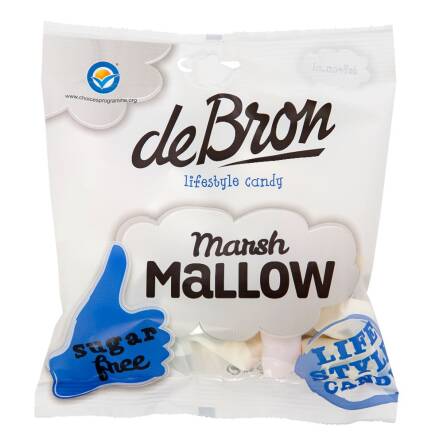 Pianki Marshmallow Bez Dodatku Cukru Bezglutenowe 75 g - DeBron 