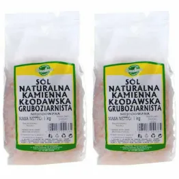 2 x Sól Naturalna Kamienna Kłodawska Gruboziarnista Niejodowana 1 kg - Smakosz