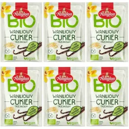 6 x Cukier Waniliowy Trzcinowy Bio 8 g - Amylon