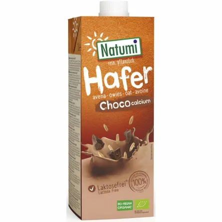 Napój Owsiano-Czekoladowy z Wapniem z Alg Morskich Bio 1 l UHT Natumi