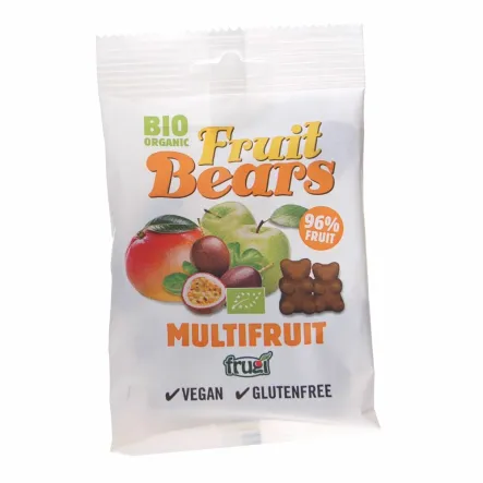 Żelki Misie Wieloowocowe Bezglutenowe Bio 50 G House Of Denmark