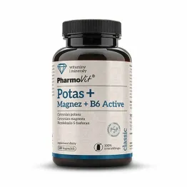 Potas + Magnez + B6 Active 120 Kapsułek - Pharmovit