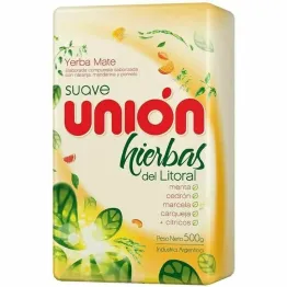 Yerba Mate Union Suave Hierbas del Litoral 500 g