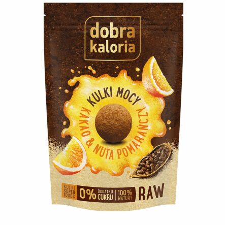 Kulki Mocy Kakao i Nuta Pomarańczy 65 g - Kubara