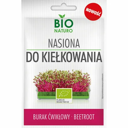 Nasiona do Kiełkowania Burak Ćwikłowy Bio 10 g BIOnaturo