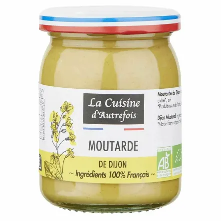 Musztarda Dijon Bio 215 g -  La Cuisine D'Autrefois