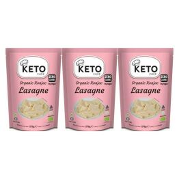 3 x Makaron Keto (Konjac Typu Noodle Lasagne)  Bio 270 g (200 g)  - Keto Chef
