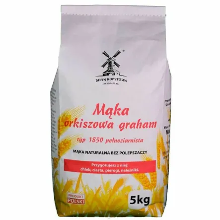 Mąka Orkiszowa Graham Typ 1850 5 kg - Młyn Kopytowa
