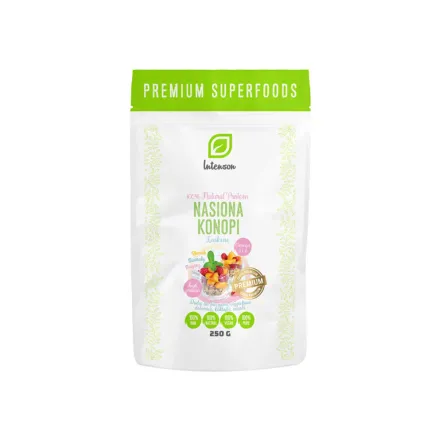 Nasiona Konopi Łuskane 250 g Intenson 