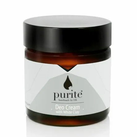 Dezodorant w Kremie z Białą Glinką 60 ml - Purite - Wyprzedaż