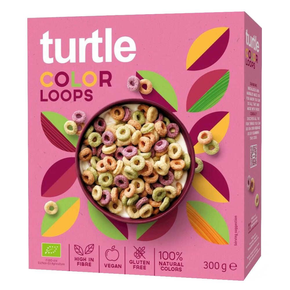 Krążki Zbożowe Kolorowe Bezglutenowe Bio 300 g - Turtle