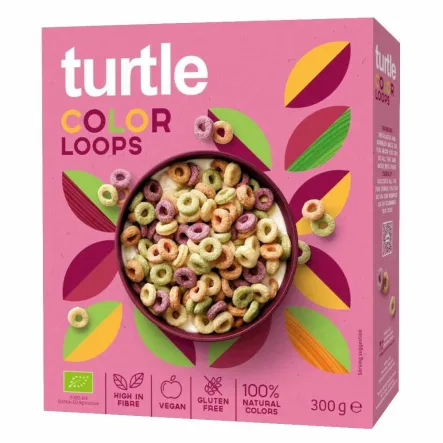 Krążki Zbożowe Kolorowe Bezglutenowe Bio 300 g - Turtle