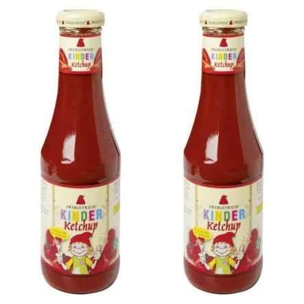 2 x Ketchup Dla Dzieci Słodzony Syropem Jabłkowym Bio 500 ml - Zwergenwiese