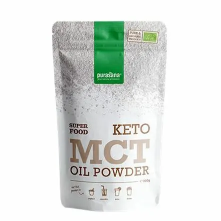Olej MCT Sproszkowany Bio 200 g - Purasana - Wyprzedaż