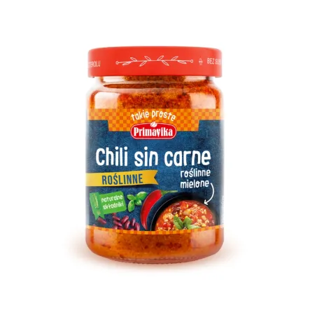 Chilli Sin Carne Roślinne 300 g - Primavika - Przecena Krótka Data Minimalnej Trwałości