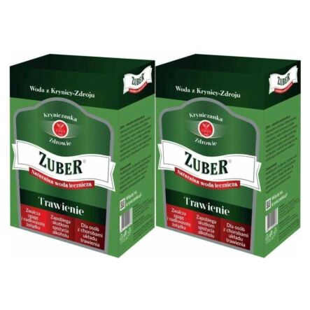 2 x Zuber - Karton 3 l - Woda Lecznicza - Krynica